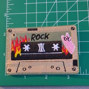 2/$10 Cassette Tape Rock Music Embroidered Patch